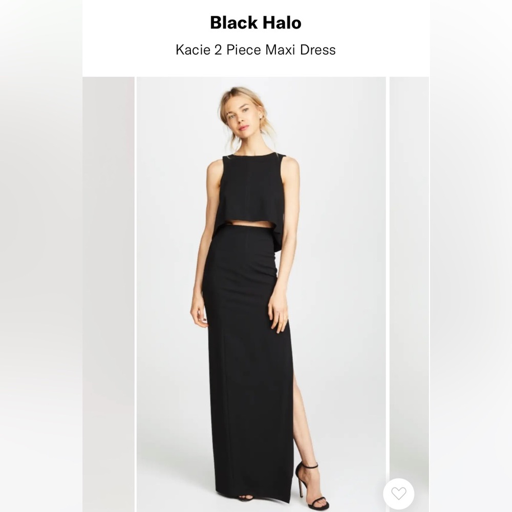 Black Halo Kacie 2 Piece Maxi Dress
